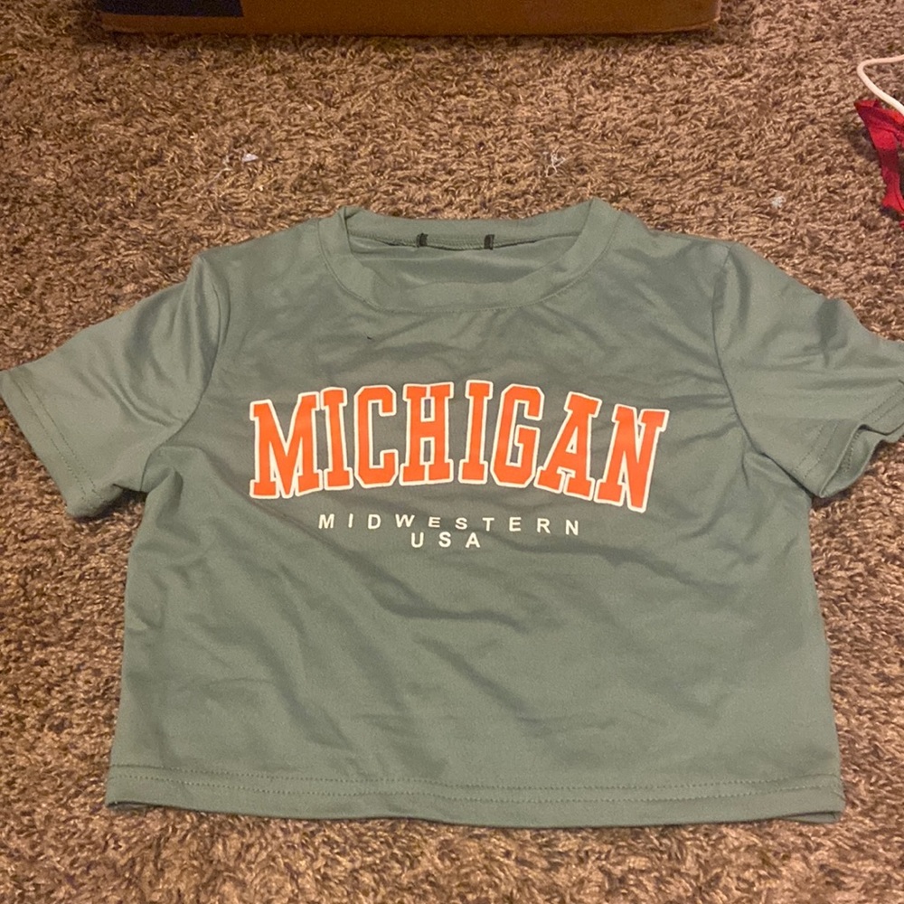Cropped Michigan Tee